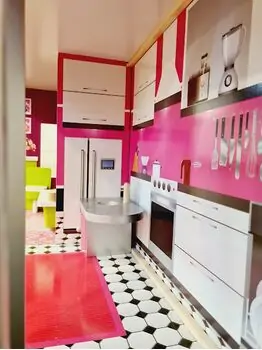 Moni Toys 4118 Wooden doll house Isabella საბავშვო ხის სათამაშო თოჯინის სახლი, 17 image