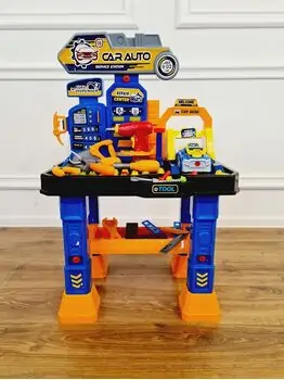 სათამაშო მანქანის შესაკეთებელი ფარეხი- Car Auto Service Station, 5 image