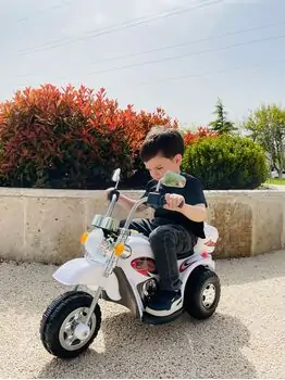 Moto For Kids White - საბავშვო ელექტრო მოტოციკლი, 5 image