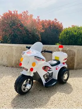 Kids Moto White - საბავშვო ელექტრო მოტოციკლი, 3 image