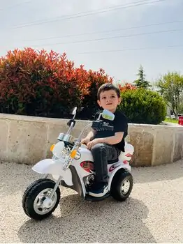 Moto For Kids White - საბავშვო ელექტრო მოტოციკლი, 3 image