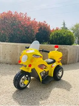Kids Moto Yellow - საბავშვო ელექტრო მოტოციკლი, 4 image