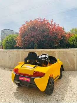 Mclaren V6 Yellow - საბავშვო ელექტრო მანქანა, 11 image