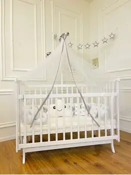 Bebeconfor WHITE ELYEZA WITH WHITE BUMPER ახალშობილის საწოლის კომპლექტი, 4 image