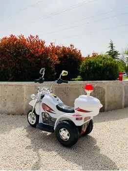 Moto For Kids White - საბავშვო ელექტრო მოტოციკლი, 7 image