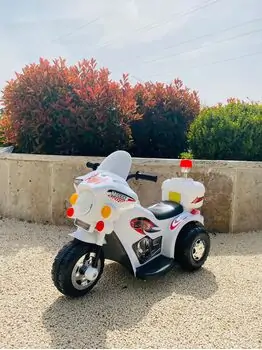 Kids Moto White - საბავშვო ელექტრო მოტოციკლი, 2 image