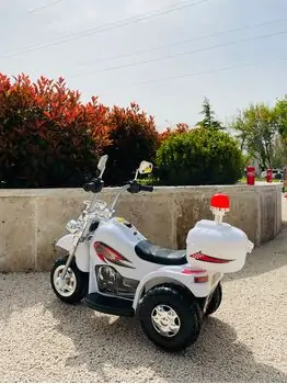 Moto For Kids White - საბავშვო ელექტრო მოტოციკლი, 8 image