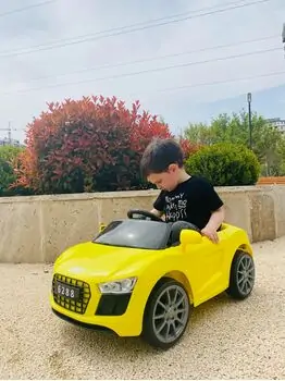 Audi Elegance Yellow  - საბავშვო ელექტრო მანქანა, 11 image