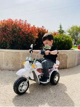 Moto For Kids White - საბავშვო ელექტრო მოტოციკლი, 4 image