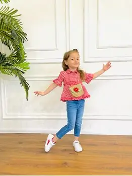 COWBOY SET FOR GIRLS საბავშვო ტანსაცმლის ნაკრები MISSMARIANA 7030