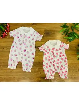 Strawberry Jumpsuit 4011Maibella ჩვილის საზაფხულო რომპერი