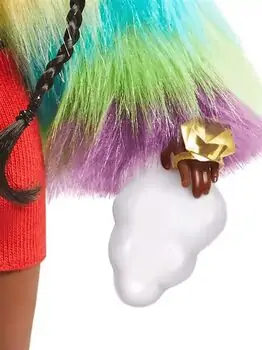 Barbie Extra Doll Rainbow Coat With Poodle  სათამაშო თოჯინა ძაღლით და აქსესუარებით, 5 image