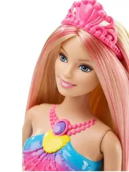BARBIE Dreamtopia Rainbow Mermaid MTL-DHC40 ქალთევზა მანათობელი კუდით, 2 image