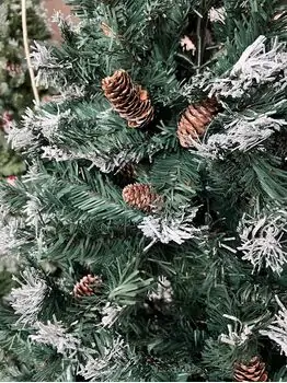 Christmas Tree With Pine Cones საახალწლო ნაძვის ხე გირჩით 180 სმ (OT010), 3 image