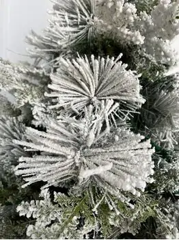 Snow-Covered Christmas Tree დათოვლილი საახალწლო ნაძვის ხე 240 სმ (OT2009), 11 image