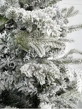 Snow-Covered Christmas Tree დათოვლილი საახალწლო ნაძვის ხე 180 სმ (OT008), 4 image