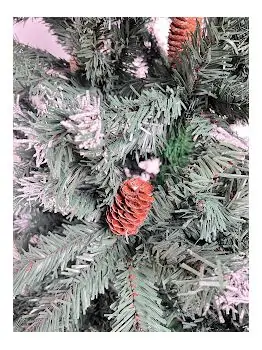 Christmas Tree With Pine Cones And Snow-Covered Branches საახალწლო ნაძვის ხე გირჩით და დათოვლილი ბოლოებით 210 სმ (OT011), 9 image