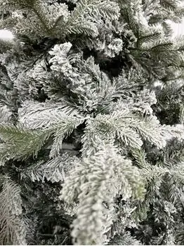 Snow-Covered Christmas Tree With Canadian and Scandinavian Branches დათოვლილი საახალწლო ნაძვის ხე კანადური და სკანდინავიური წიწვებით 210 სმ (OT2015), 5 image