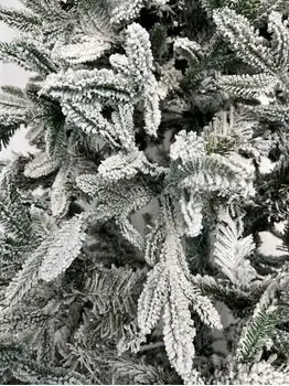 Snow-Covered Christmas Tree დათოვლილი საახალწლო ნაძვის ხე სილიკონის ტოტებით 240 სმ (OT2002), 3 image