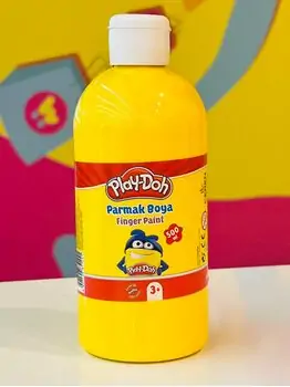 Play-Doh Finger Paint (Tube) 500 ml Yellow PR012 თითებით სახატავი საღებავი