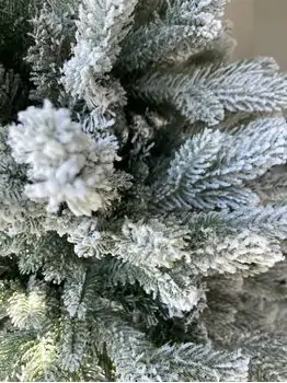 Snow-Covered Christmas Tree  დათოვლილი საახალწლო ნაძვის ხე სილიკონის ტოტებით 210 სმ (OT2001), 10 image