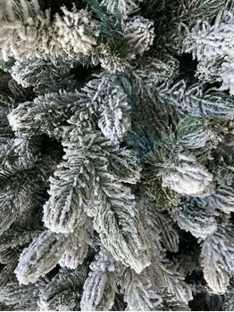 Snow-Covered Christmas Tree დათოვლილი ნაძვის ხე სილიკონის წიწვებით  210 სმ (OT2013), 5 image