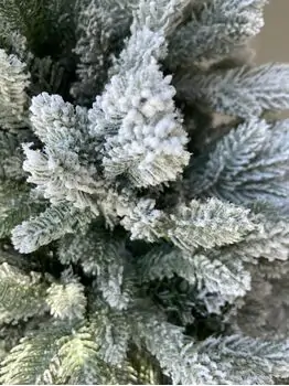 Snow-Covered Christmas Tree  დათოვლილი საახალწლო ნაძვის ხე სილიკონის ტოტებით 210 სმ (OT2001), 8 image