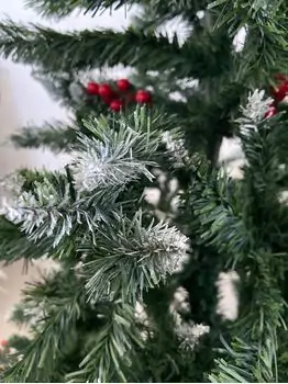 Christmas Tree With Berries საახალწლო ნაძვის ხე დათოვლილი ბოლოებით და კენკრით 180 სმ (OT733), 6 image