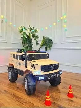 Mercedes-Benz Unimog Jeep Yellow - საბავშვო ელექტრო მანქანა