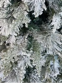 Snow-Covered Christmas Tree დათოვლილი საახალწლო ნაძვის ხე 210 სმ (OT2008), 13 image