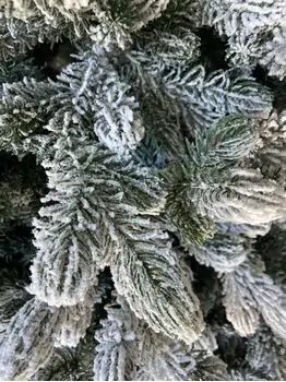 Snow-Covered Christmas Tree დათოვლილი ნაძვის ხე სილიკონის წიწვებით  210 სმ (OT2013), 4 image