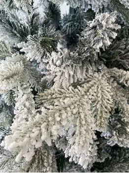 Snow-Covered Christmas Tree With Canadian and Scandinavian Branches დათოვლილი საახალწლო ნაძვის ხე კანადური და სკანდინავიური წიწვებით 210 სმ (OT2015), 6 image
