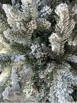Snow-Covered Christmas Tree  დათოვლილი საახალწლო ნაძვის ხე სილიკონის ტოტებით 210 სმ (OT2001), 11 image