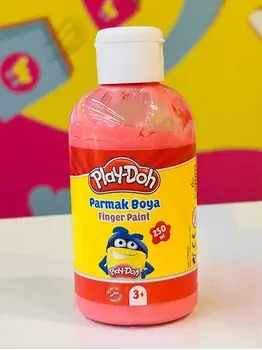 Play-Doh Finger Paint (Tube) 250 ml Pink PR037 თითებით სახატავი საღებავი