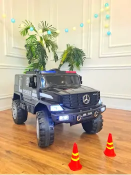 Mercedes-Benz Unimog Jeep Black - საბავშვო ელექტრო მანქანა