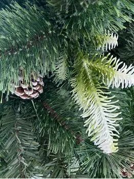 Christmas Tree With Pine Cones საახალწლო ნაძვის ხე შერეული სილიკონის წიწვებით და გირჩით 210 სმ (OT039), 5 image