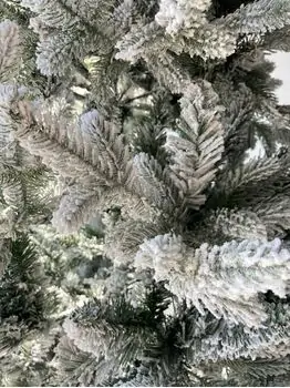 Snow-Covered Christmas Tree  დათოვლილი საახალწლო ნაძვის ხე სილიკონის ტოტებით 210 სმ (OT2001), 12 image