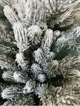 Snow-Covered Christmas Tree დათოვლილი ნაძვის ხე სილიკონის წიწვებით  210 სმ (OT2013), 3 image