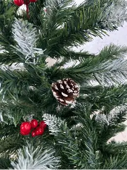 Christmas Tree With Berries საახალწლო ნაძვის ხე დათოვლილი ბოლოებით და კენკრით 180 სმ (OT733), 7 image