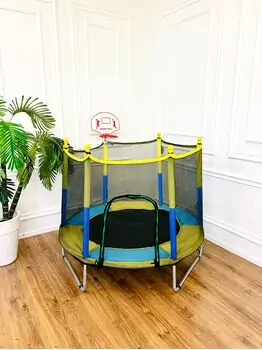 METAL &PLASTIC TRAMPOLINE 140cm Blue - ბატუტი, 3 image
