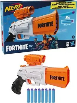 Nerf Fortnite Blaster Hammer Action Includes Removable Scope HAS-E9391 ბლასტერი რბილი ტყვიებით, 6 image