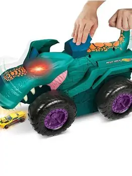 Hot Wheels Monster Trucks Car Eater Mega Wrex Green MTL-GYL13 მონსტრი მანქანა, 5 image