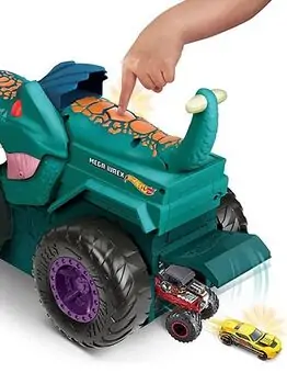 Hot Wheels Monster Trucks Car Eater Mega Wrex Green MTL-GYL13 მონსტრი მანქანა, 3 image