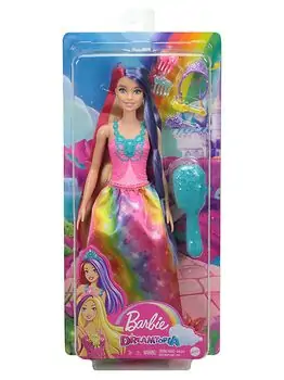 Barbie Dreamtopia Long Hair Doll GFT38 ბარბის თოჯინა გვირგვინით და აქსესუარებით