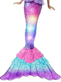 Barbie Dreamtopia Sparkling Mermaid Blue MTL-HDJ36 ქალთევზა მანათობელი კუდით, 3 image
