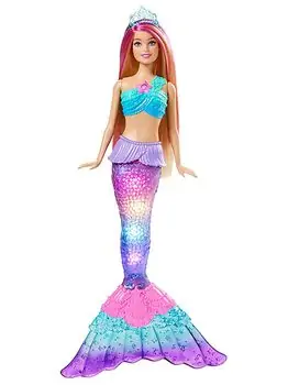 Barbie Dreamtopia Sparkling Mermaid Blue MTL-HDJ36 ქალთევზა მანათობელი კუდით, 5 image