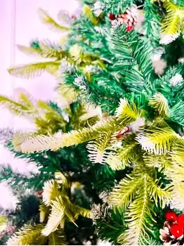 Christmas Tree With Pine Cones And Berries  საახალწლო ნაძვის ხე შერეული წიწვებით გირჩით და კენკრით 240 სმ (OT2004), 11 image