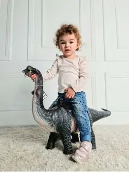Mount one meter giant Brachiosaurus 7076 გადასაჯდომი დინოზავრი, 2 image