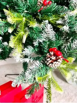 Christmas Tree With Pine Cones And Berries  საახალწლო ნაძვის ხე შერეული წიწვებით გირჩით და კენკრით 240 სმ (OT2004), 13 image