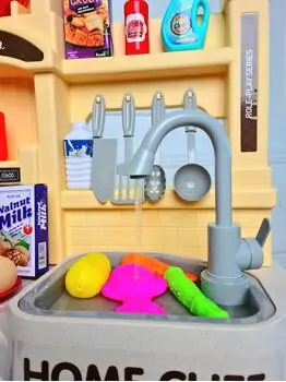 Spraying Kitchen Talented chef 922-132 საბავშვო სამზარეულო ფუნქციური გაზქურით, ონკანით და გამწოვით, 13 image